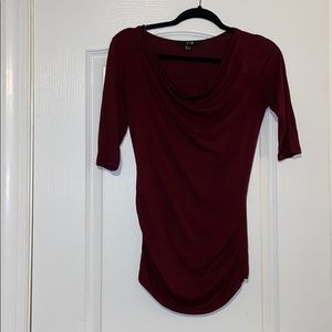 Draped neckline top